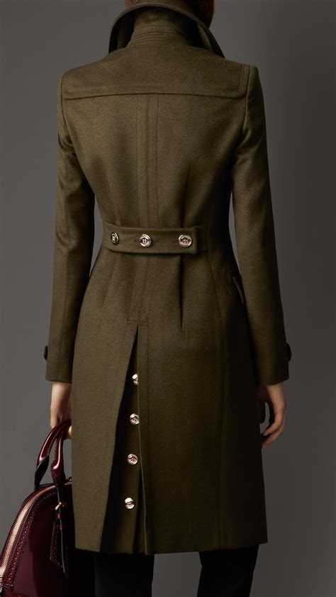 burberry olive wool coat|burberry wool coat sale.